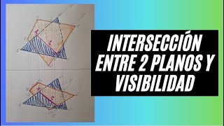 Intersección de dos planos y Visibilidad [upl. by Iaht]