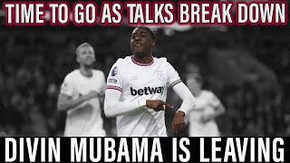 West Ham end talks with Mubama  Striker will be allowed to leave following breakdown in talks [upl. by Ruzich]