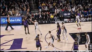 Lebron 3 from Logo  Lebron hit 3 straight 3s  Lebron LakeShow Debut  Lebron hits deep 3 [upl. by Shifra458]