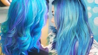 GALAXY HAIR TUTORIAL  Bunte Haare tönen auswaschbar [upl. by Neyugn716]