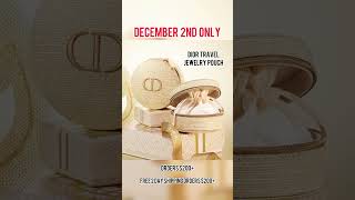 DIOR CYBER MONDAY  Free Dior Jewelry Pouch amp Code diorbeauty dior beauty luxurybeauty makeup [upl. by Anitnuahs]