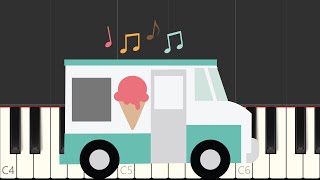 The Ice Cream Truck Song Piano Tutorial [upl. by Atilek]