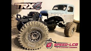 Gspeed tgh v3 Trx4  Lcg crawler 2low traxxas trx4 castle micro x revolver subnose 1800kv G13 [upl. by Cornel94]