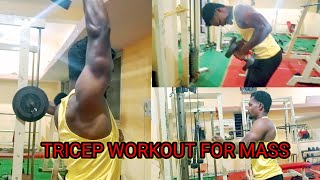 TRICEP WORKOUT FOR MASS  TOP 6 BEST TRICEP EXERCISE ✅ VIVEKOfficialfit vlog viral [upl. by Matteo226]