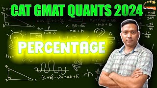 PERCENTAGE  SET THEORY  CAT GMAT  VerbalHub [upl. by Hi453]