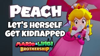 Peach Plans Her Own Kidnapping Mario amp Luigi Brothership [upl. by Airamak]