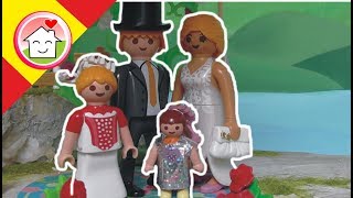 Playmobil en español La boda del comisario Overbeck y Sarah  La Familia Hauser [upl. by Orren]