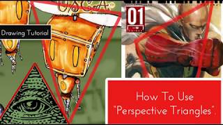 How To Use Perspective Triangles 👁  Drawing Tutorial [upl. by Anirtik859]