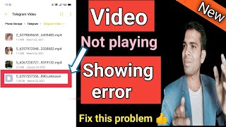 showing error file  not playing telegram downloaded video [upl. by Lucania]