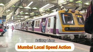 MindBlowing Mumbai Local Acceleration Sanpada Station Marvel 🚂 MumbaiLocal TrainAcceleration [upl. by Raychel]