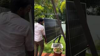 solar panel installation viral3shortideosolarenergy solarelectrical [upl. by Lamphere]