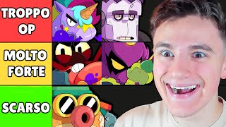 VALUTO I MIGLIORI E PEGGIORI BRAWLER SU BRAWL STARS Tier List [upl. by Ebbarta895]