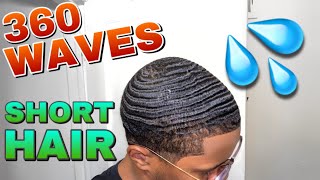 How To Get Waves With Short Hair [upl. by Saire506]