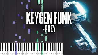 KEYGEN FUNK  Prey  Piano Tutorial  MIDI [upl. by Sirtemed]