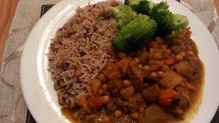 vegan mock duck and rice peas [upl. by Candis]