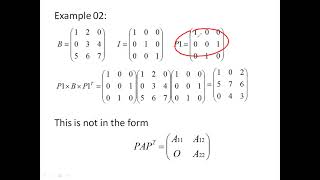 Reducible and Irreducible matrices [upl. by Ranee]