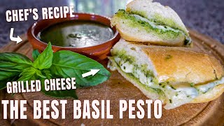 HOW To Make FRESH Basil Pesto Like an Italian  Basil Pesto Sandwich  Chef James [upl. by Behnken]