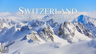 Switzerland 4K Scenic Mountain Nature Drone Relaxation with Ambient Music  Matterhorn 4K [upl. by Marlin593]