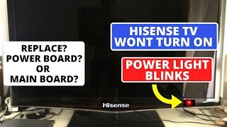 How to fix Hisense TV Not Powering On But Red Light is On  Hisense TV Wont Turn On [upl. by Kieryt]