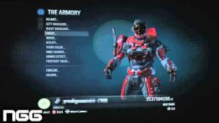 Halo Reach  All armour unlocked and leaked Reupload HD [upl. by Terpstra766]