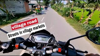 Bike ride on the village road  গ্রামে বাইক চালানোর মজাই আলাদা episode 42 [upl. by Amjan]