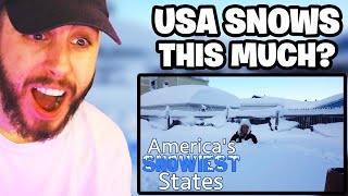 Brit Reacts to The 10 SNOWIEST STATES in AMERICA [upl. by Ploss]