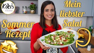 Ich zeige euch meinen liebsten Salat  Honig Senf Dressing  Rezept  Leichte Sommer Rezepte [upl. by Adeuga]