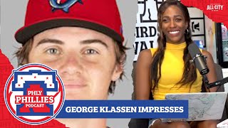 George Klassen continues to shine for Clearwater Threshers  PHLY Phillies Down on the Farm [upl. by Elaine]