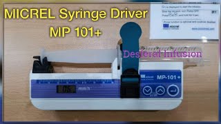 MICREL Desferal Infusion Pump Syringe Driver MP 101 [upl. by Yorgo592]