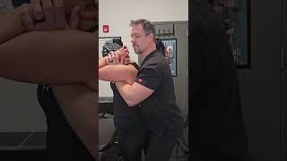 Chiropractic Adjustment  Standing Thoracic Lift [upl. by Aidnic]