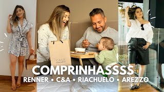 COMPRINHAS RENNER CampA RIACHUELO AREZZO  PARTE 1 [upl. by Ordnasil]