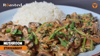 Mushroom Stroganoff Vegan  Stroganoff Mushroom Recipe  Plant Based Recipes  Mushroom Stroganoff [upl. by Aunson]