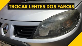 Como Trocar as Lentes do Farol do carro  Desmontar Parachoque [upl. by Lladnew]