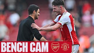 BENCH CAM  Arsenal vs Manchester United 31  A dramatic end at Emirates Stadium [upl. by Vorfeld]