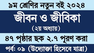 জীবন জীবিকা নবম শ্রেণি ৪৭ পৃষ্ঠা । Jibon Jibika Class 9 Chapter 2 Page 47  Class 9 Jibon Jibika 47 [upl. by Uhayile]