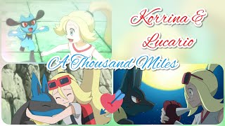 Korrina and Lucario  A Thousand Miles AMV [upl. by Nnylidnarb905]