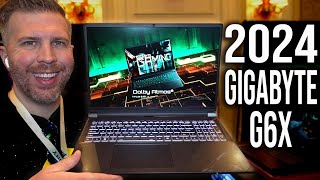 2024 Gigabyte G6X Quick Look From CES 2024 New Aspect Ratio and Display Good Budget Gaming [upl. by Slavin]