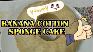 Banana cotton sponge cake [upl. by Ahseiym283]