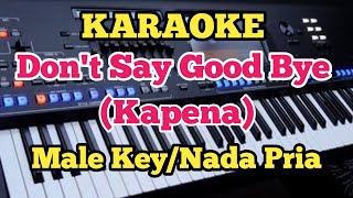 Karaoke DONT SAY GOOD BYE  Kapena amp Willie K  Male KeyPria [upl. by Melak]