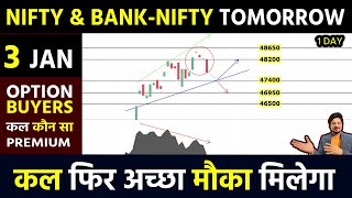 BANK NIFTY TOMORROW PREDICTION 3 JAN  NIFTY PREDICTION TOMORROW  MARKET PREDICTION FOR TOMORROW [upl. by Ylluz104]