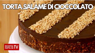 TORTA SALAME DI CIOCCOLATO di Benedetta Rossi  Ricetta TV Fatto in Casa per Voi [upl. by Nalhsa]