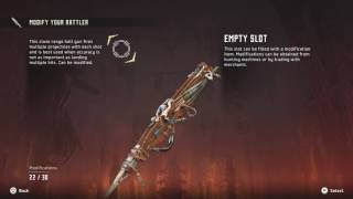 Horizon Zero Dawn Modify Weapons [upl. by Ennovahc724]