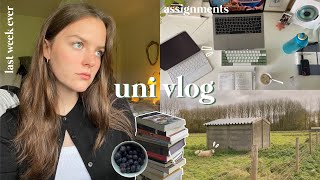 UNI VLOG  my last week as a college student essays being productive amp journalling [upl. by Necyla]