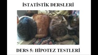 İSTATİSTİKHİPOTEZ TESTLERİ [upl. by Myrna]