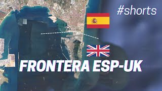 Así es la frontera de Gibraltar y España Shorts [upl. by Nylrahc]