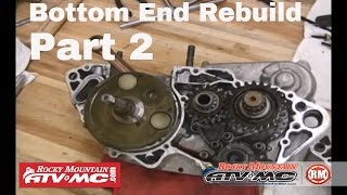 Motorcycle Bottom End Rebuild  Part 2 of 3 Crank amp Bearings [upl. by Sliwa545]