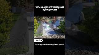 laying process of Artificial grass [upl. by Keel]