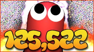 125000K WORLD RECORD MASS GAMEPLAY  SLITHERIO WORLD RECORD YouTube Highscore [upl. by Adieno754]