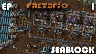 Factorio Seablock  Ep 1  The Slag and Algae Struggle [upl. by Phaidra]