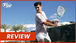 ATP Pro Marcos Giron explains why he switched to the Yonex Percept 97D from the VCORE 95 [upl. by Nawuq]